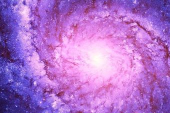Pink galaxy
