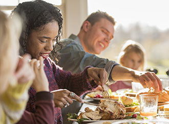 Group of people around a table