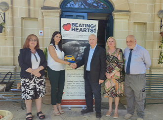 NGO Beating Hearts donates Automated External Defibrillators (AED) to Argotti Gardens