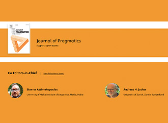 Prof. Stavros Assimakopoulos becomes co Editor-in-Chief of the Journal of Pragmatics