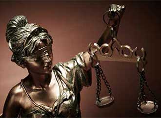 Statue representing justice