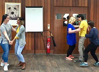 Students during the Process Drama workshop