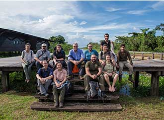 Group taking part in theFrench Guiana expedition