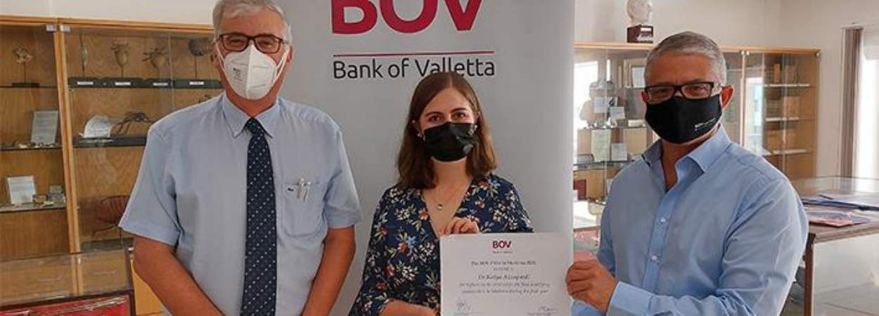 Bov Prize In Medicine Awarded To Dr Katya Azzopardi Newspoint