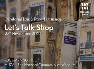 Buildings and shops - text Let's talk shop 27 November 2024