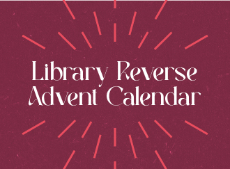 library reverse advent calendar