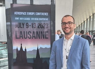 UM researcher Mr Andre Manicolo presented his research at Aerospace Europe Conference