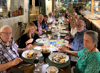 The Architecture graduating class of 1969 holds a 55th anniversary reunion dinner