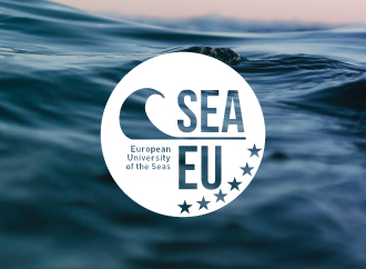 The sea and the SEA-EU logo