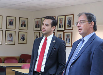 Mr Carlos Maza together with Prof. Stephen Calleya