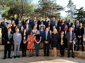 Group photo - MEDAC students and staff