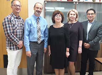 Group photo - Russian academics meet with Pro-Rector Professor Godfrey Baldacchino