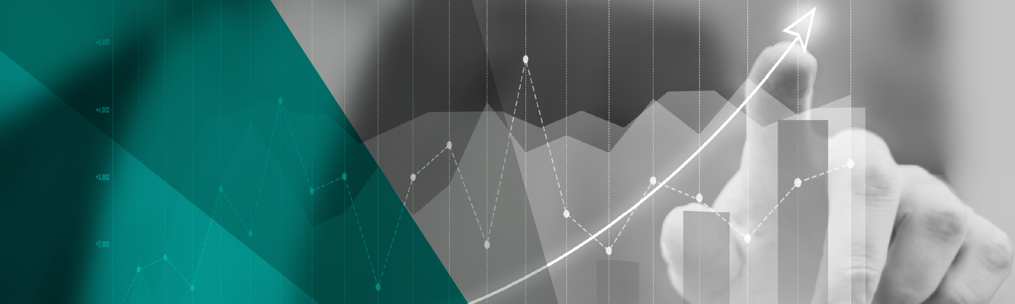 Visual concept of a graph showing rising costs