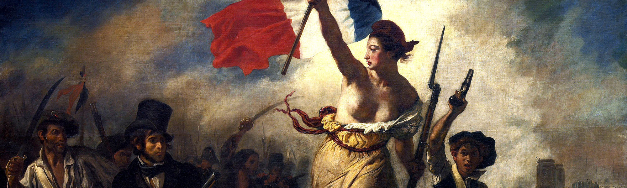 Eugène Delacroix - Romantic history painting. Commemorates the French Revolution of 1830 (July Revolution) on 28 July 1830