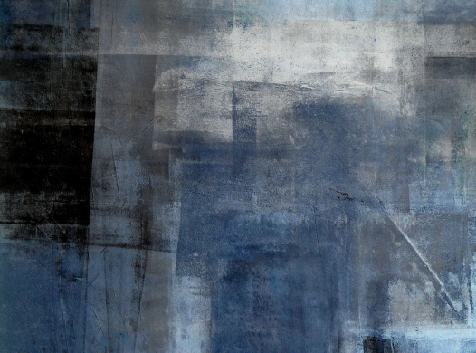 abstract blue grey painting